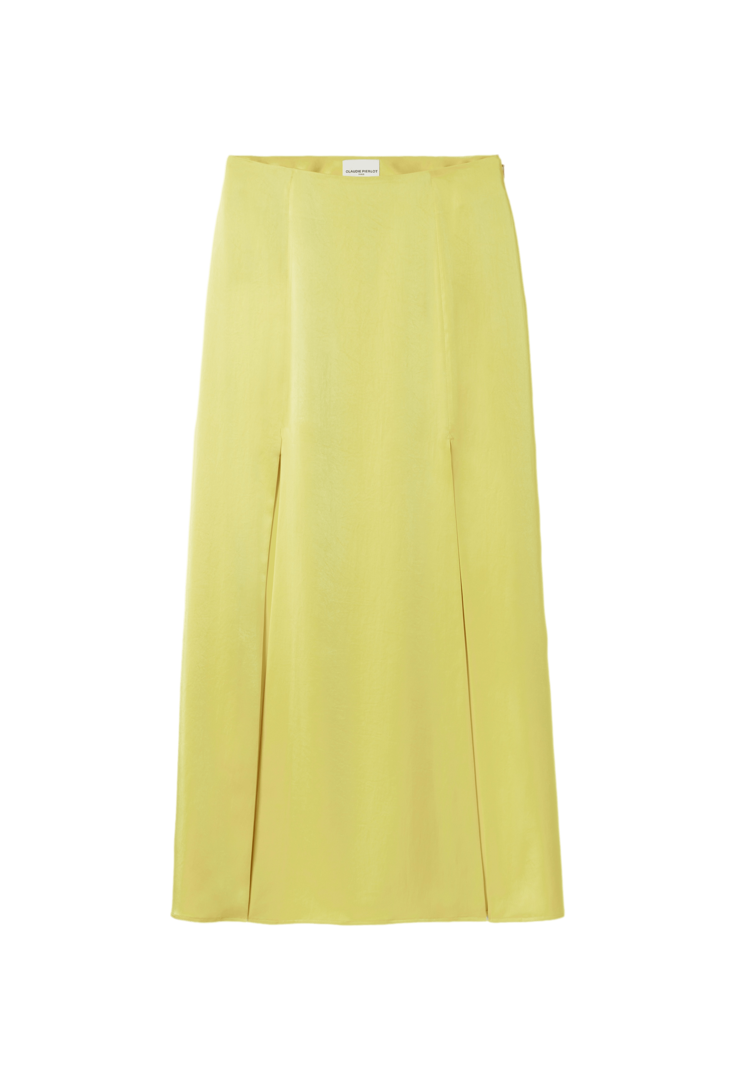 Jupe longue droite | Jaune