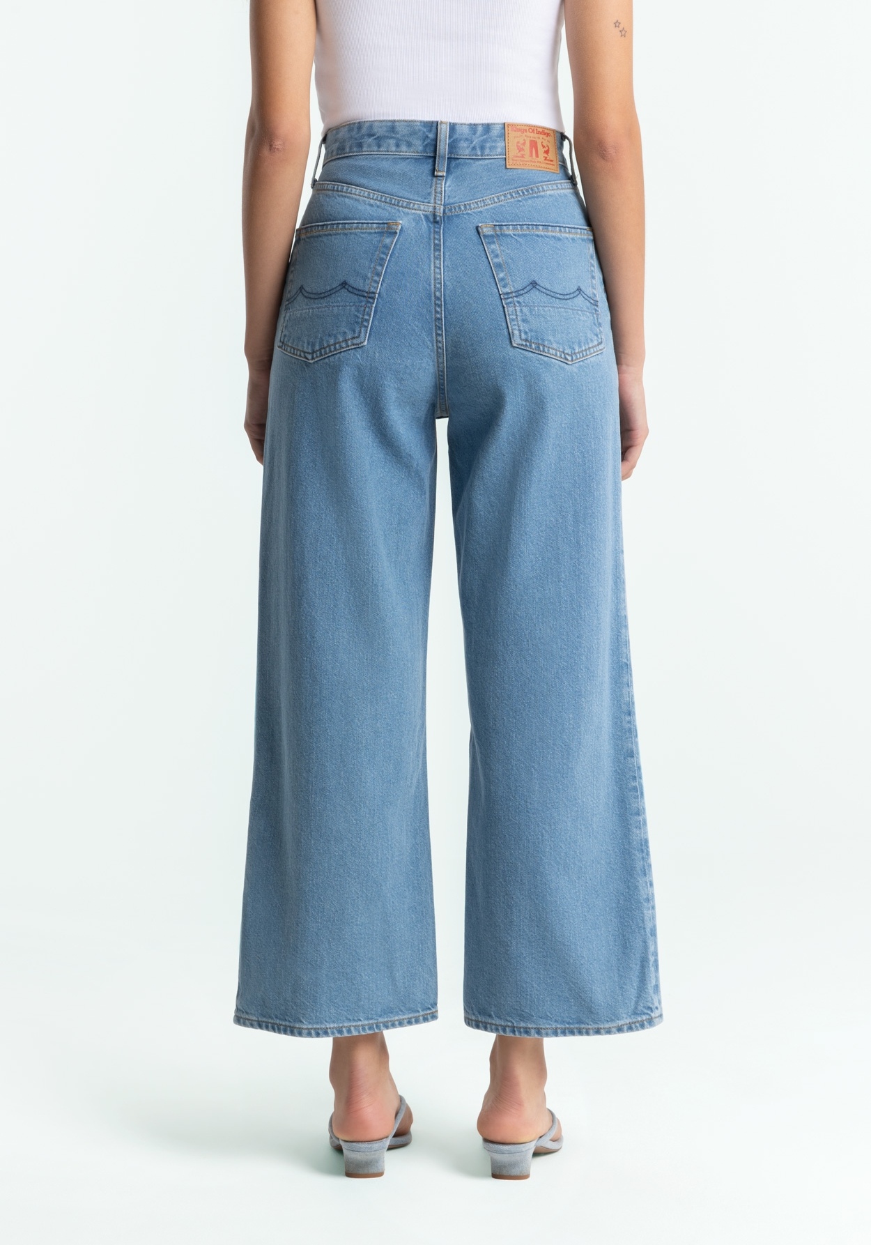 Kings Of Indigo Jeans Elisabeth Cropped Clean Holo Mid Vintage