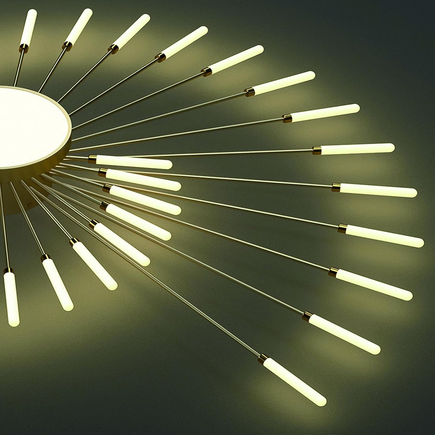 Moderne LED Deckenleuchte Metall Acryl LED Lampen Eingebaute dimmbare Deckenlampe Kreative Spirale Blumenform Design Deckenbeleuchtung Acryl Deckenleuchte Farbwechselbar (Schwarz, 28+1)