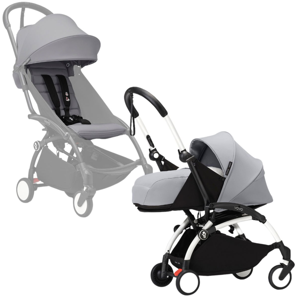STOKKESTOKKE   YOYO³ 0+ white mit 6+ Textilset stone
