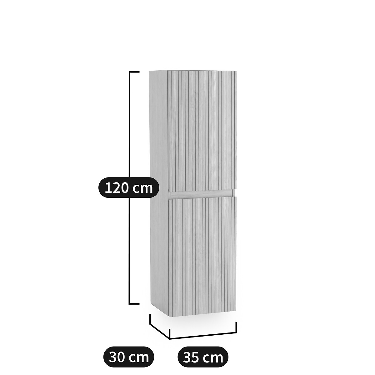 LA REDOUTE INTERIEURS<br>Coluna de banheiro suspensa, Nilia