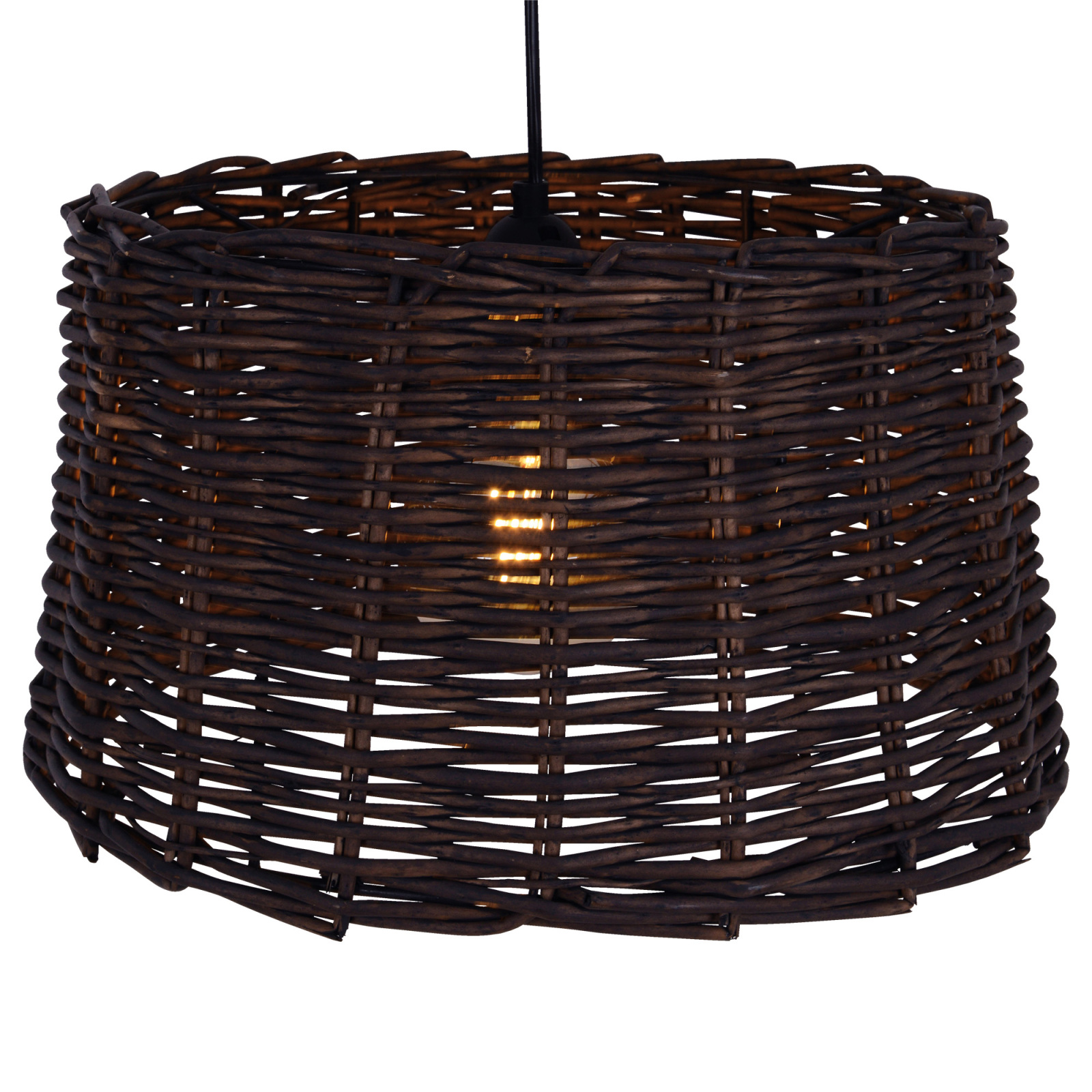 Korb-Pendelleuchte BASKET - braun - Ø 38 cm