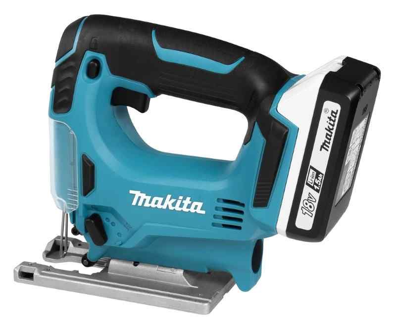 Makita JV183DWE 18 V Decoupeerzaag D-greep 1,5 ah accu (2 st), lader, koffer