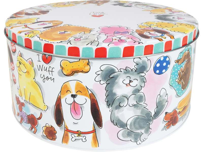 Rond blik 24 cm Hond