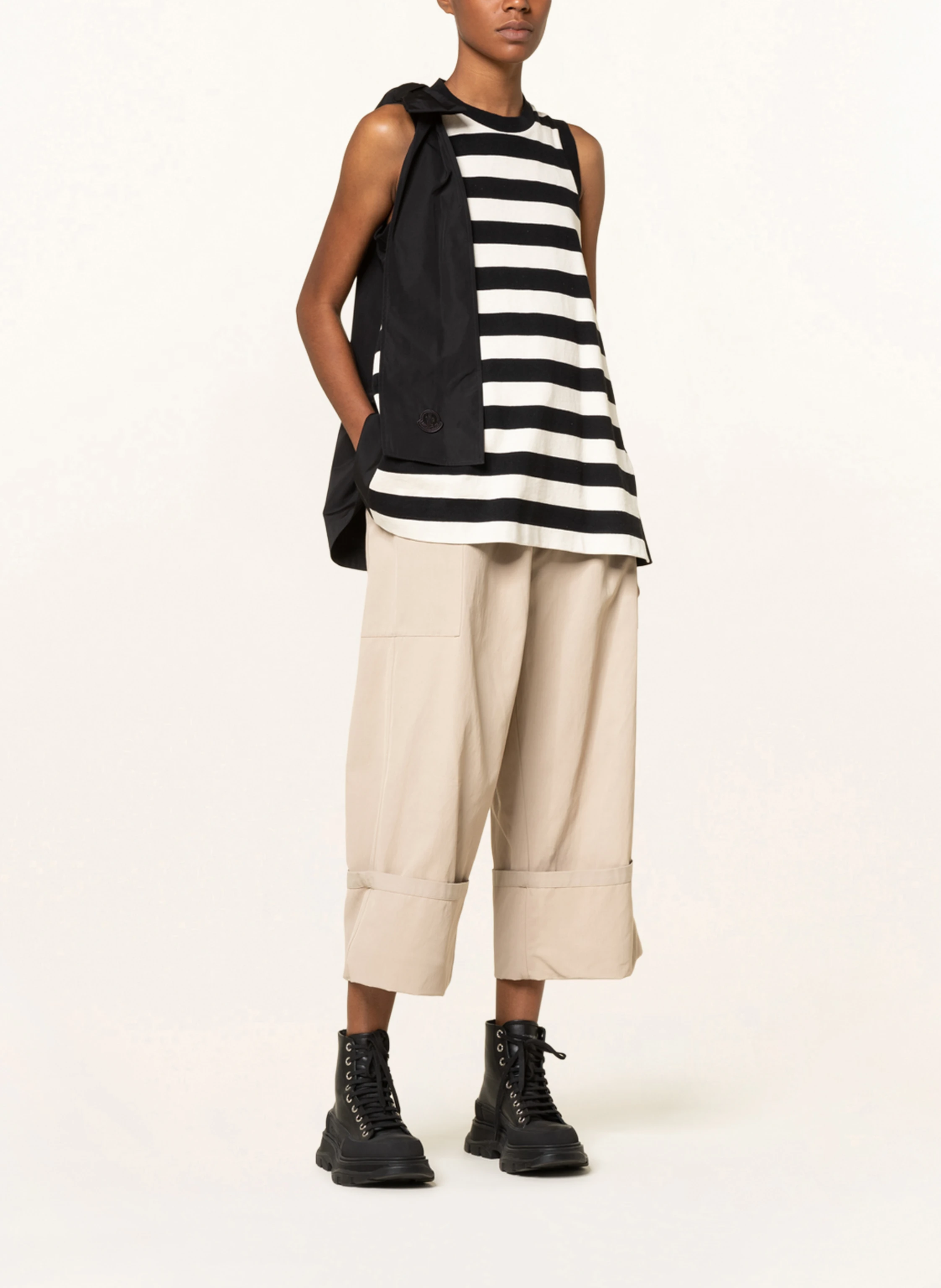 MONCLER Top im Materialmix