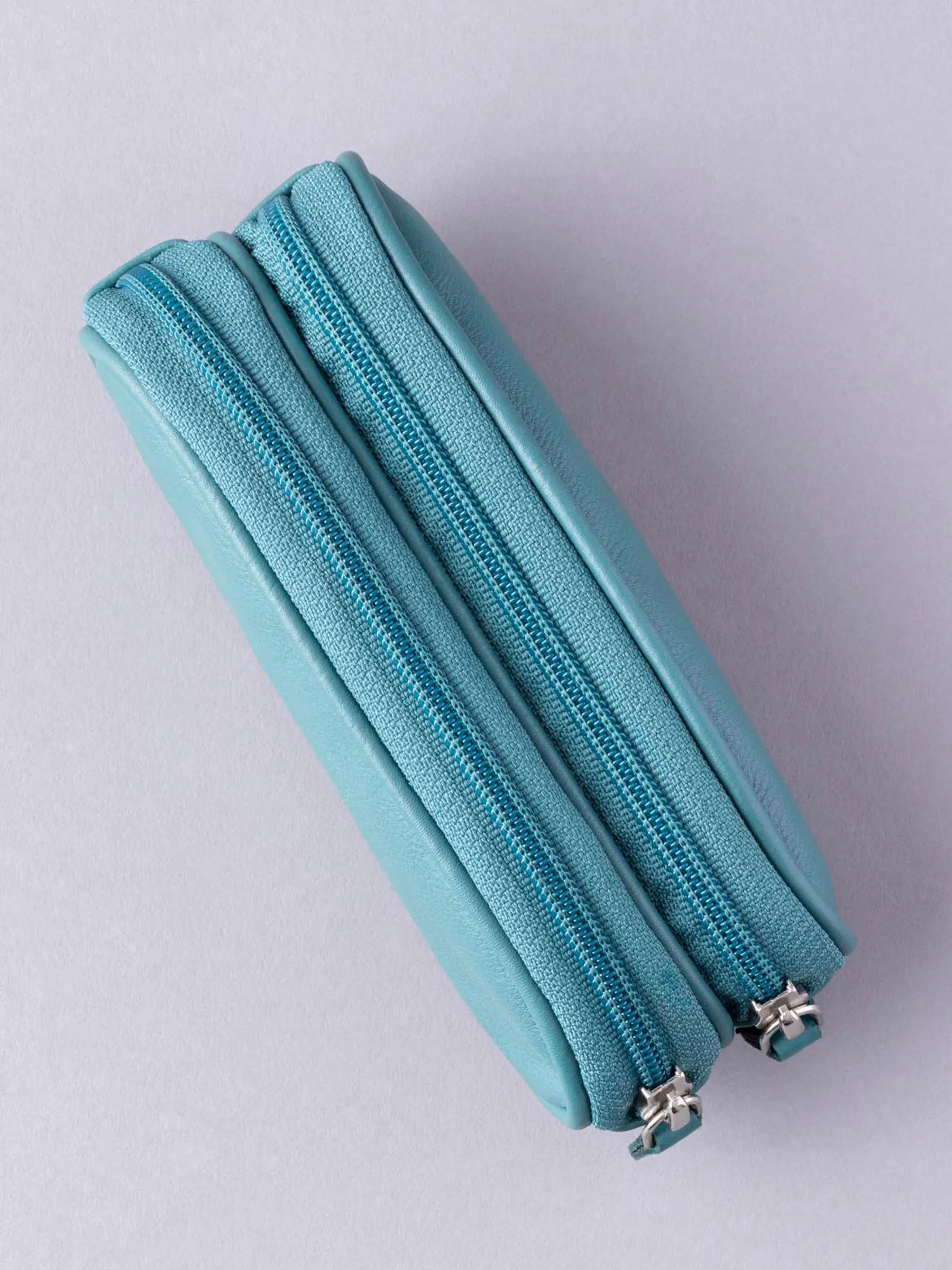 Blauwgroen - Lakeland Leather dubbele brillenkoker
