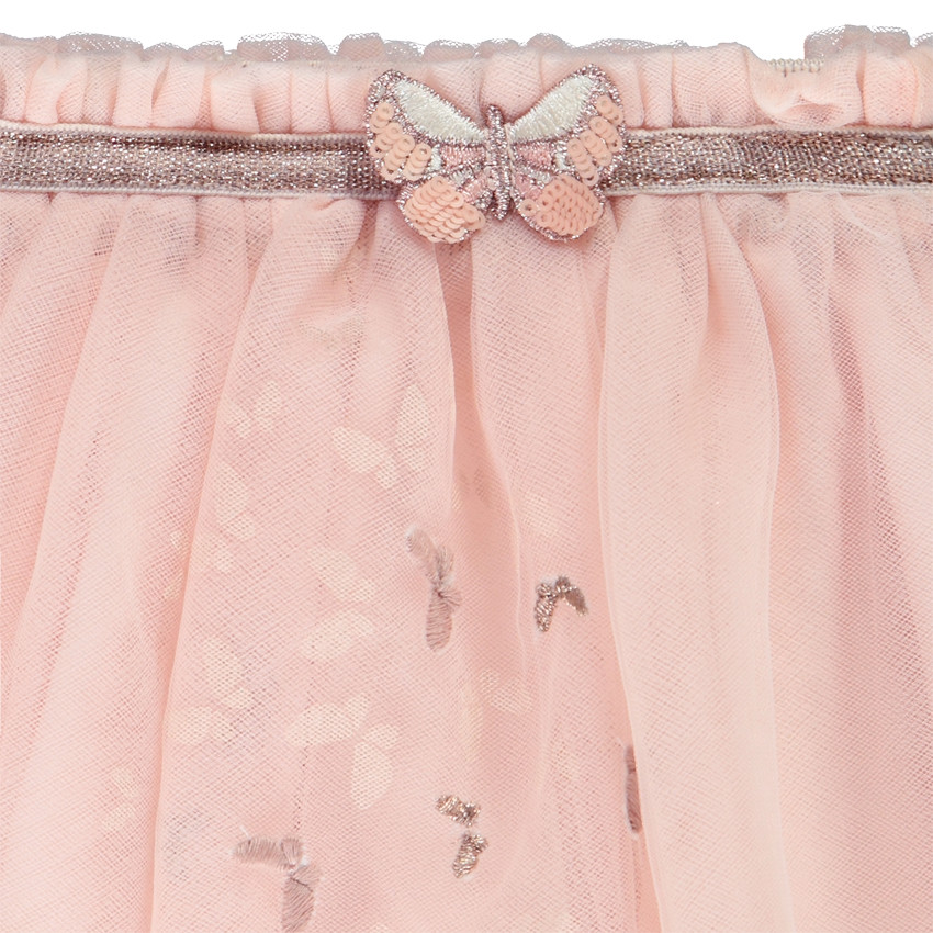 Jupe volumineuse en tulle motif papillons pour fille