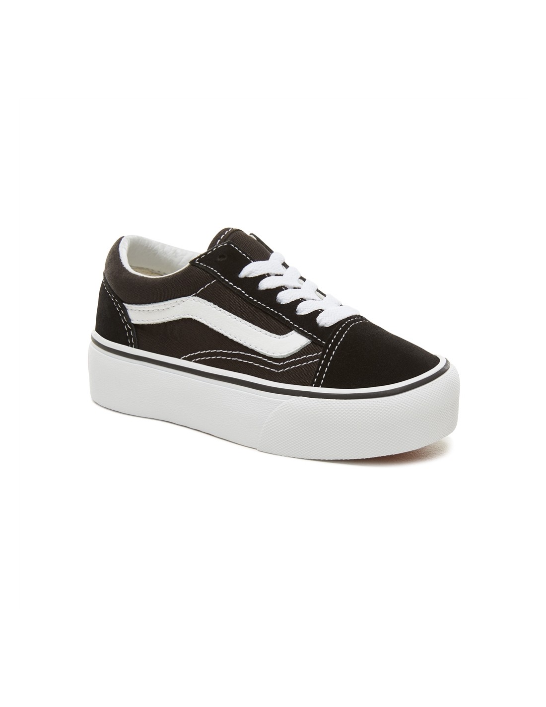 vans Sneakers compensées enfant old skool platform noir