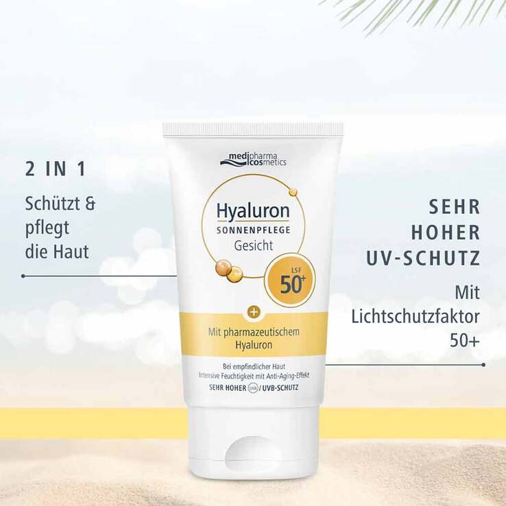 Hyaluron Sonnenpflege Gesicht LSF 50+ , 50 ml