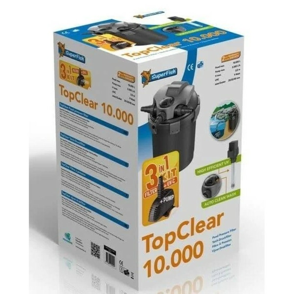 Superfish topclear kit 10000 uvc-9w