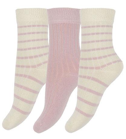 Minipop Socken - Bambus - 3er-Pack - Rose