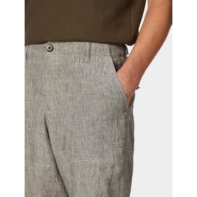 Herren-Leinenshorts 1962, Beigemelange