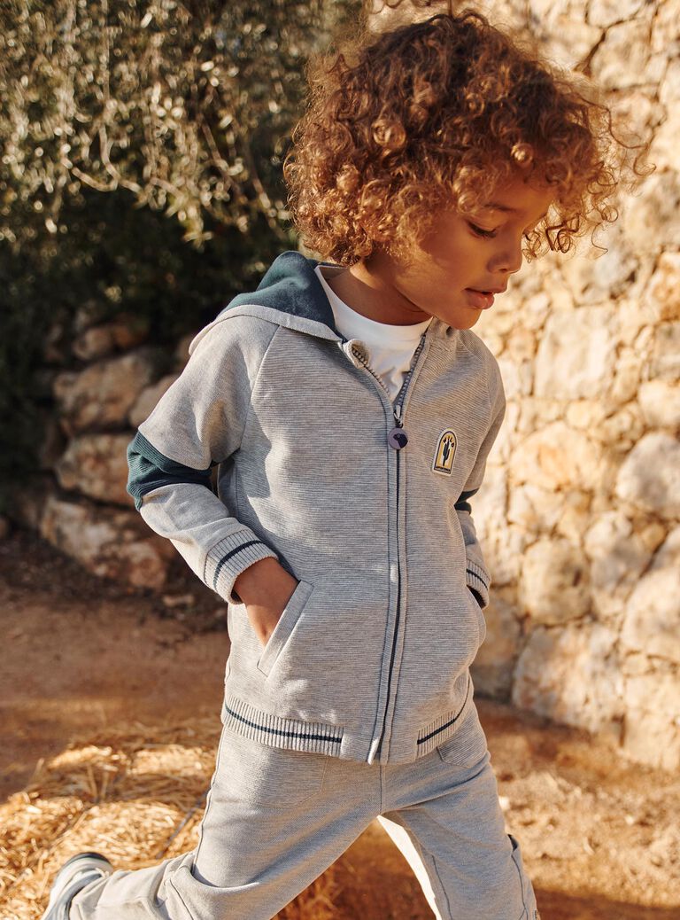 Gilet Gris chiné