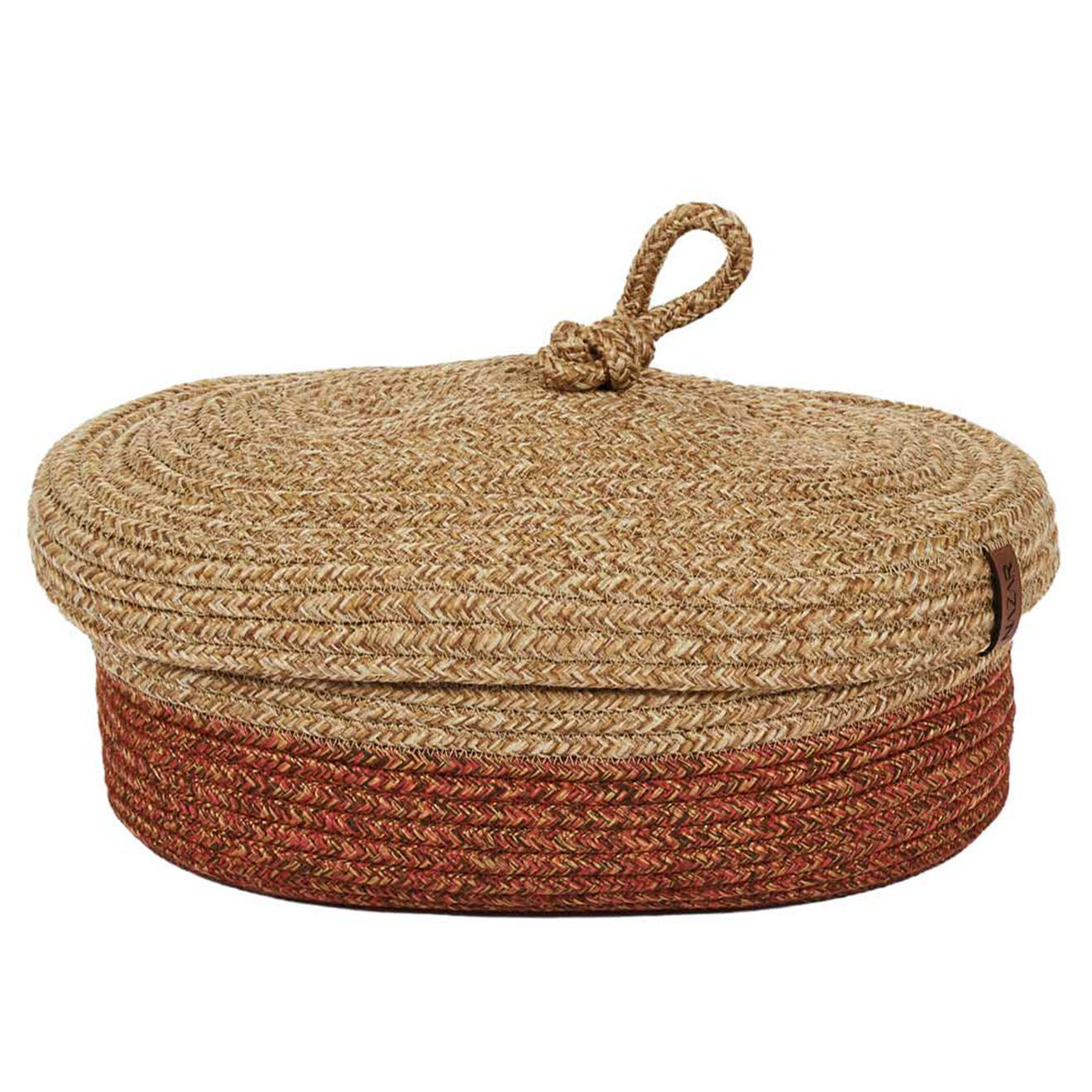 Nazar Rugs Panier CALI 4302 fait main terra - 23x12 cm