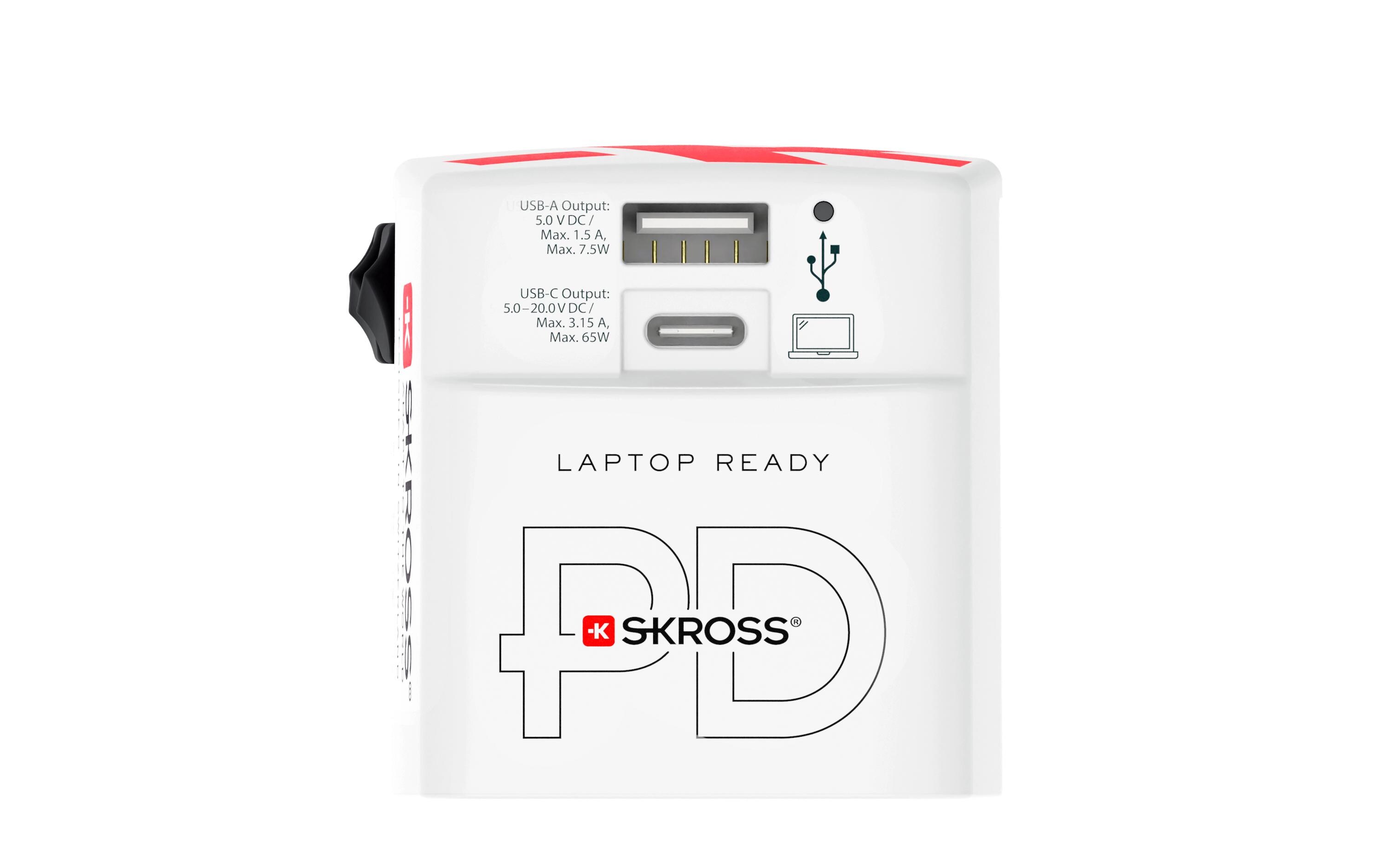 USB-Wandladegerät AC65PDPraktisches und universelles Doppel-USB-Ladegerät