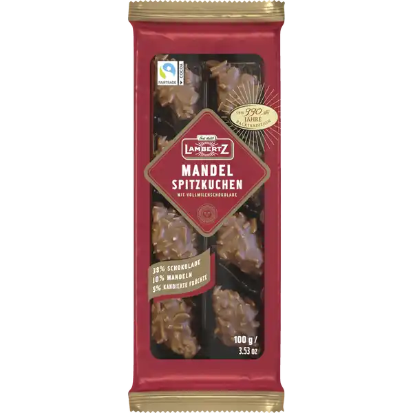 Lambertz Mandel-Spitzkuchen Vollmilch 100g