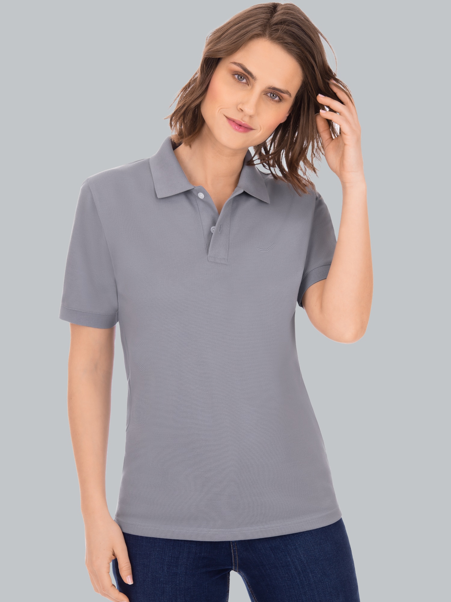 Poloshirt DELUXE Piqué Cool-grey