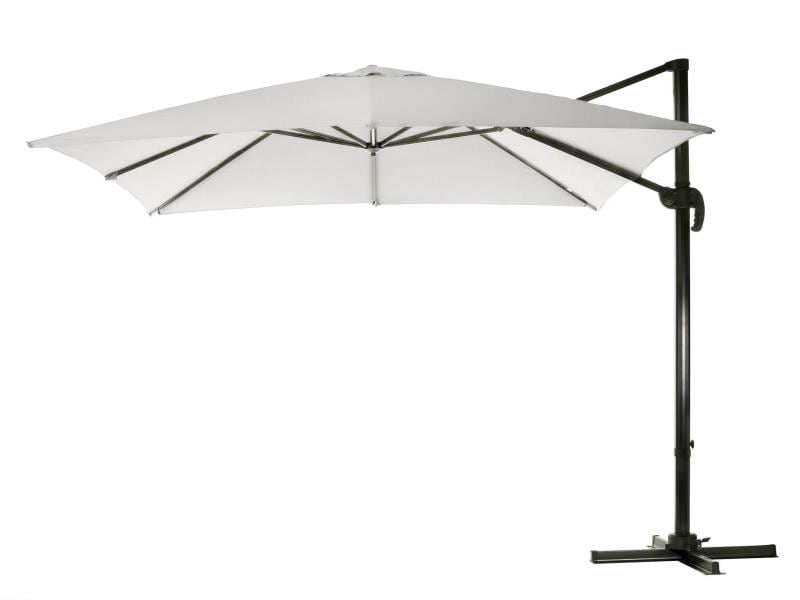 COCON Sonnenschirm TR-031, 300 x 300 cm, hängend, Nature Eleganter Ampelschirm für heisse Sommertage