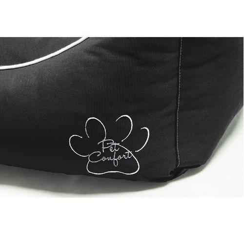 Cama impermeável preta para animais de estimação Comfort Pet Florida