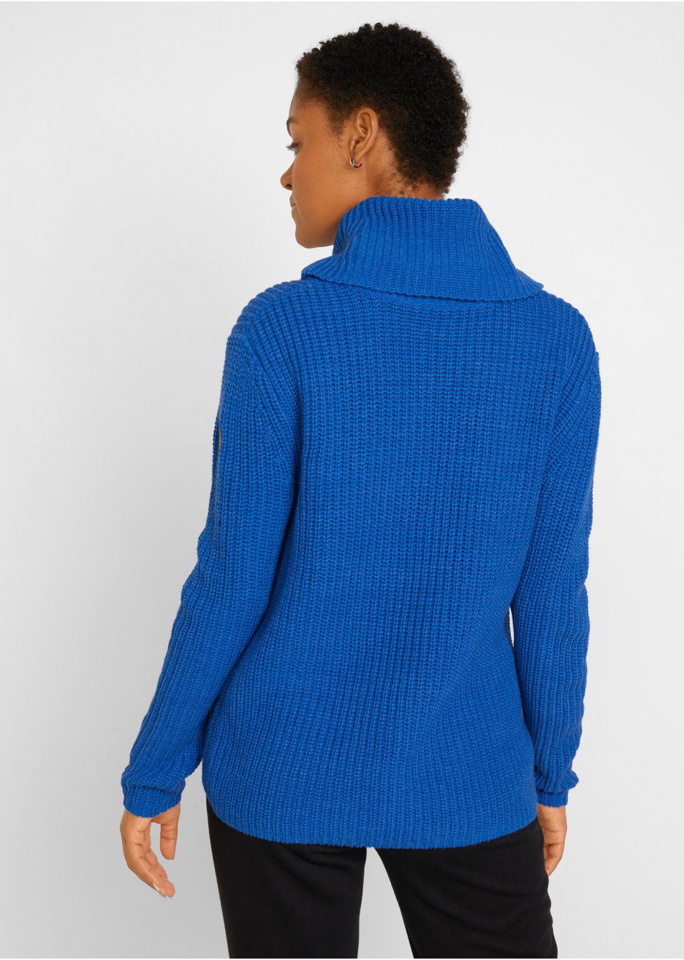 Pull en grosse maille avec col large