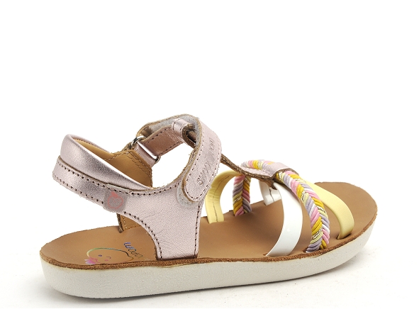 Shoo pom nu pieds enfant goa salome argent