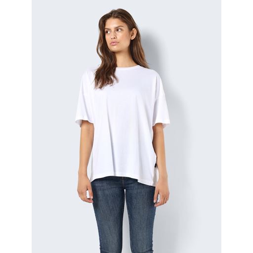 Noisy May Mida Løs T-shirt, Bright White, L