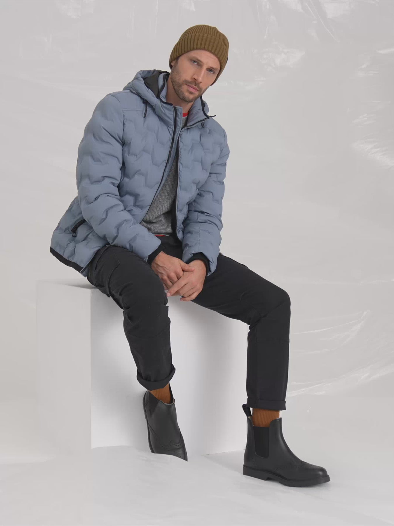 Leichter Kapuzen-Blouson