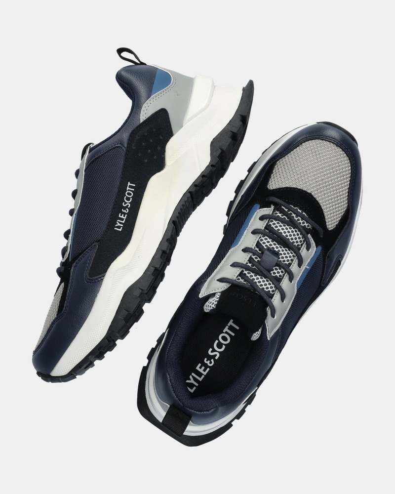 Lyle & Scott Whishaw Lage sneakers  - blauw