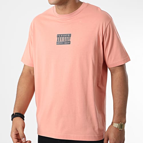 Tee Shirt Oversize Large Small Tag Rose Noir