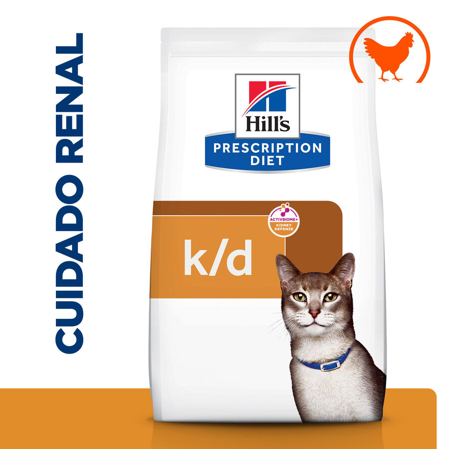 Ração para gatos Hill's Prescription Diet Kidney Care k/d com frango