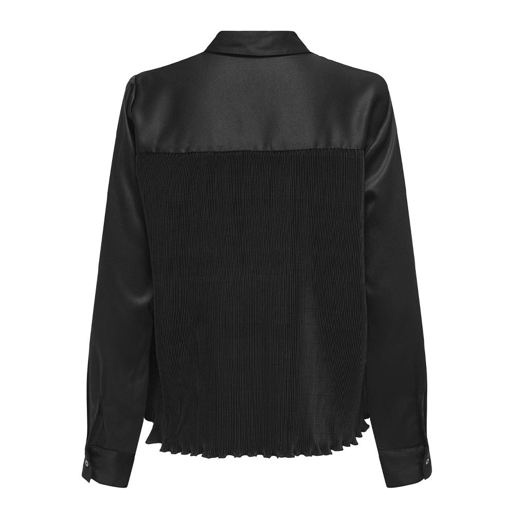 Only Chemisier Noir Femme Only Plisse