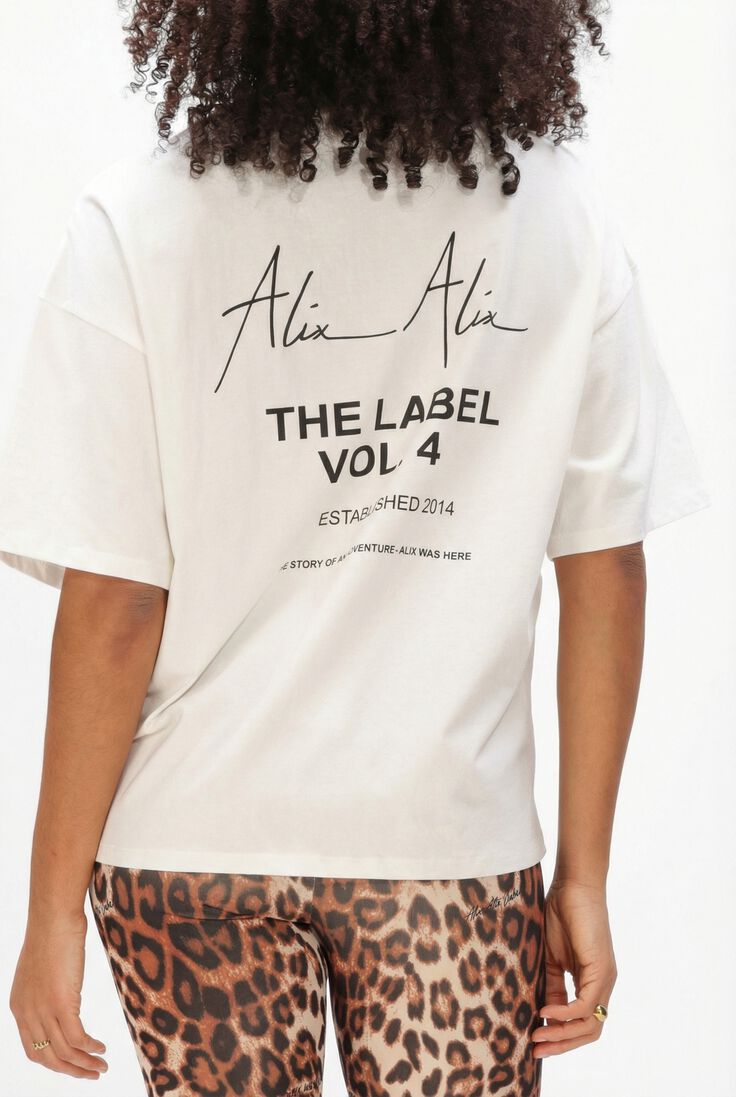 witte alix the label t-shirt ladies knitted bull t-shirt