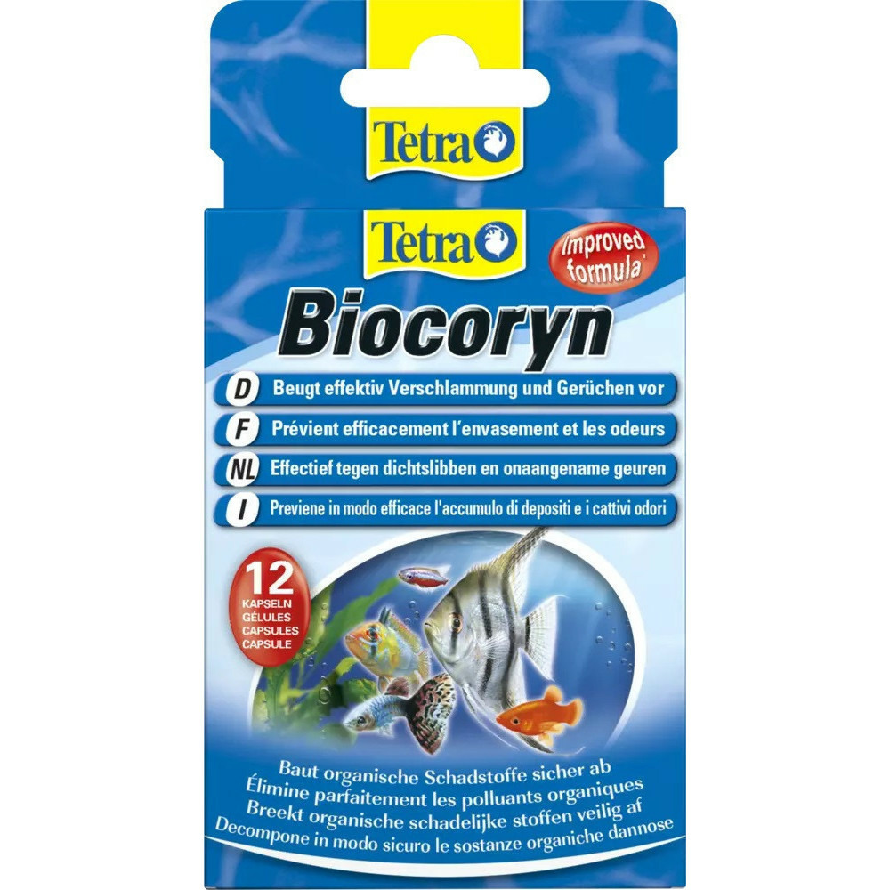 Biocoryn élimine les polluants organiques 12 comprimés pour aquarium
