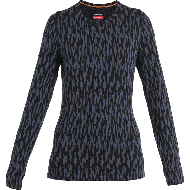 Icebreaker Damen 260 Vertex Glacial Camo Longsleeve