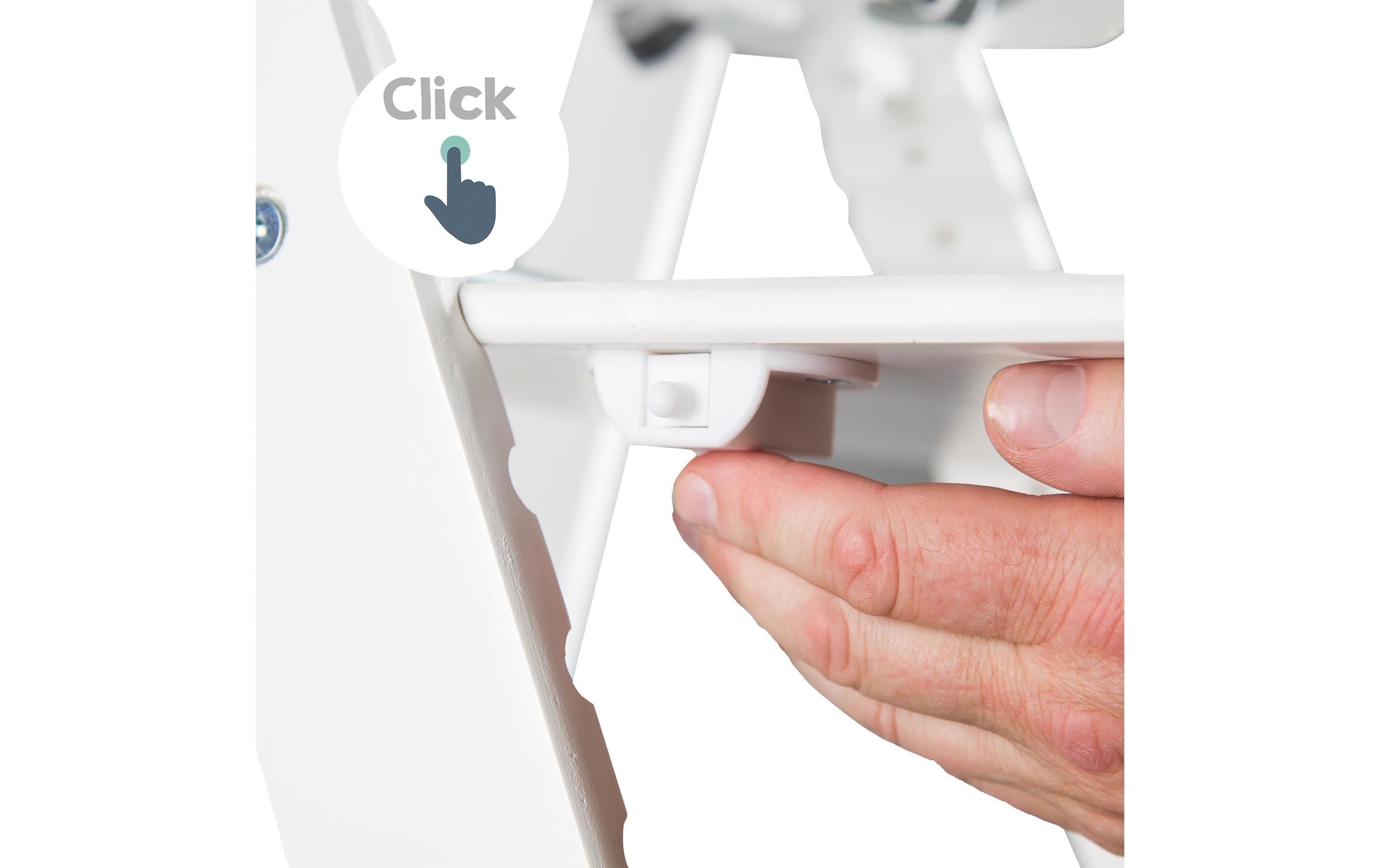 Treppenhochstuhl Sit Up Click WeissHochstuhl mit mitwachsenden, innovativen Klickverschluss