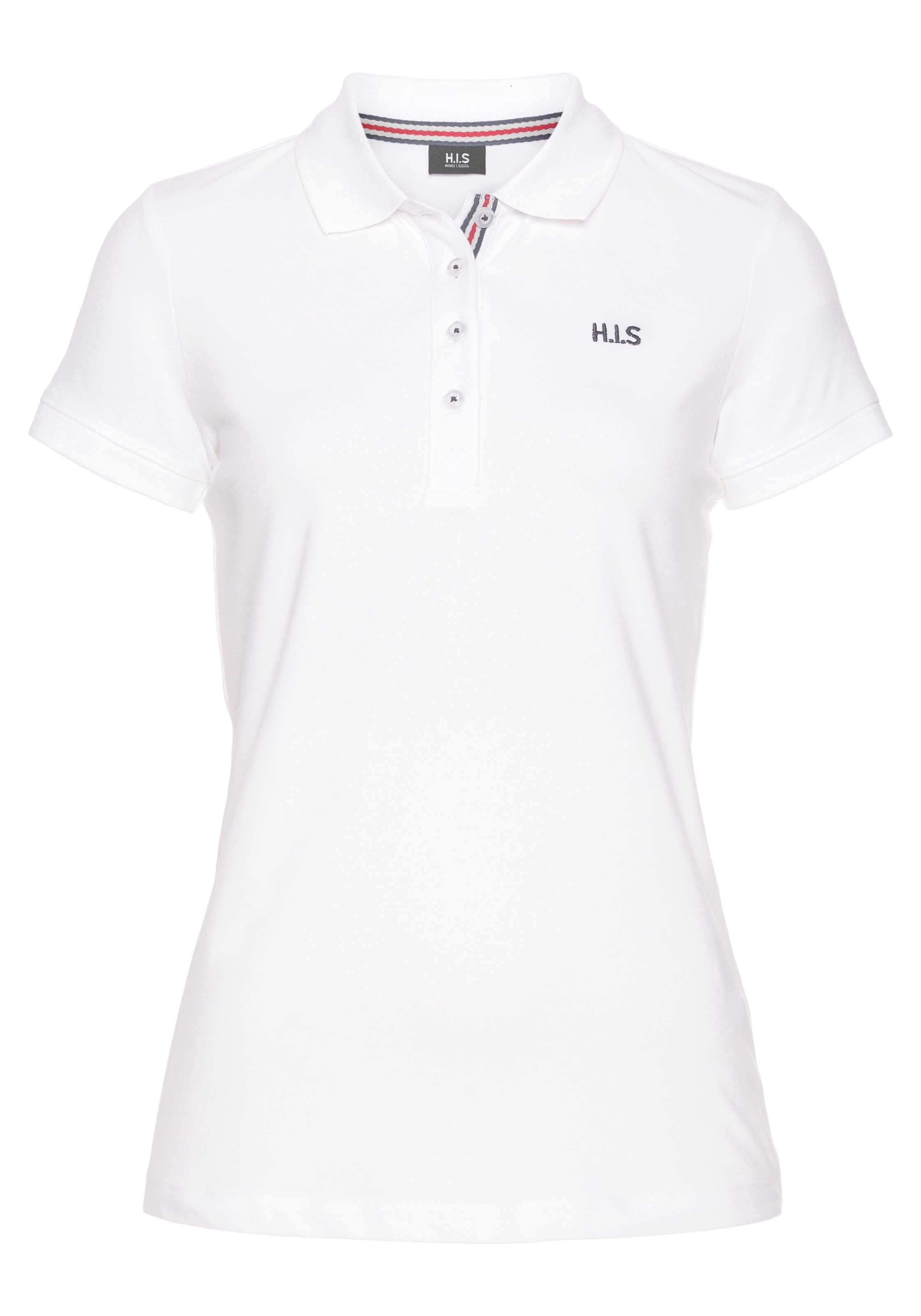 H.I.S Poloshirt , Kurzarm,  figurbetonte Passform,  mit klassischem Polokragen