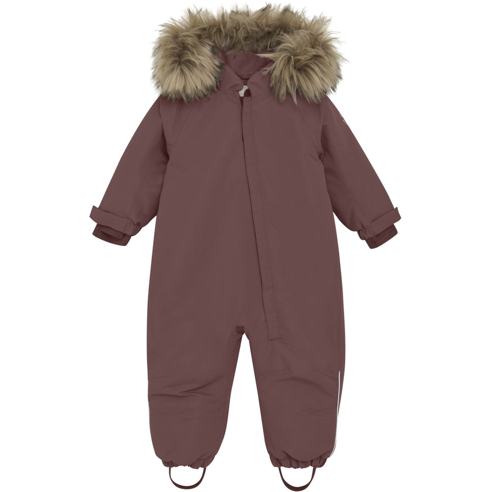Køb En Fant Rose Taupe Baby Flyverdragt W. Fake Pels