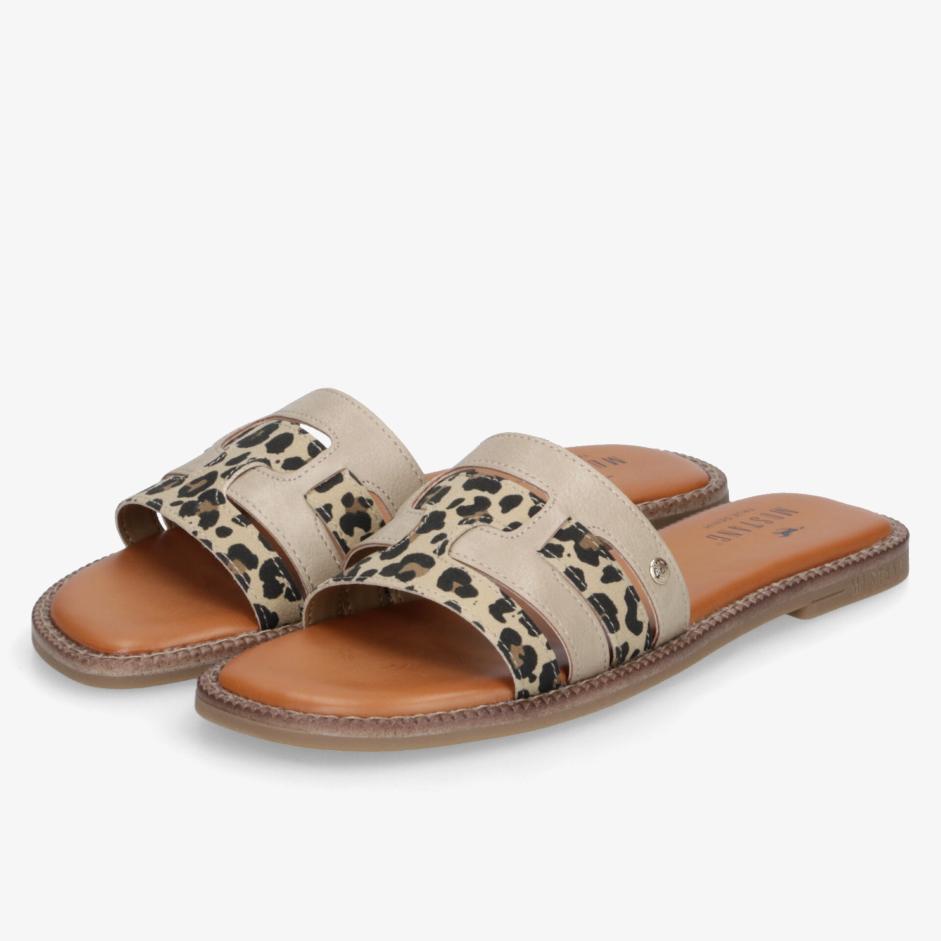 MUSTANG Damen Pantoletten beige