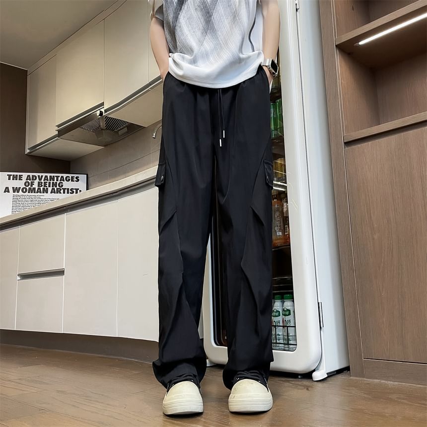 Wescosso - Halfhoge effen rechte broek