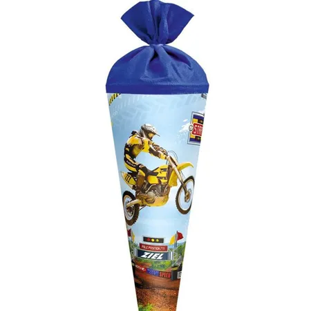Roth Schultüte Cross-Motorrad, 70 cm, rund