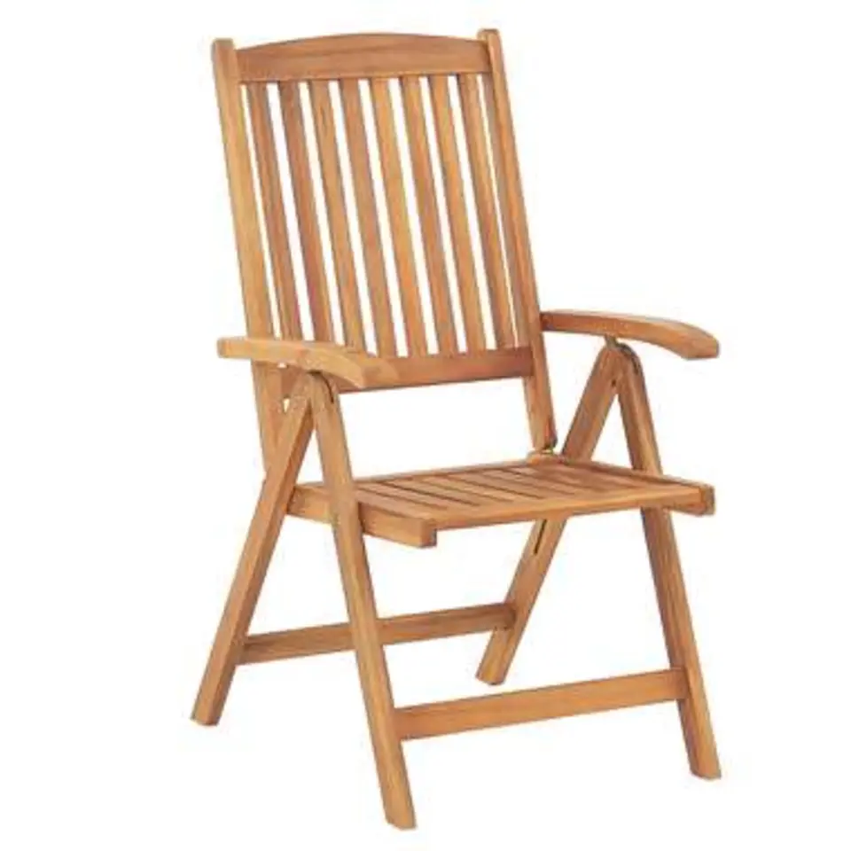 JAVA - Tuinset voor 6 - Lichte houtkleur/Wit - Acaciahout