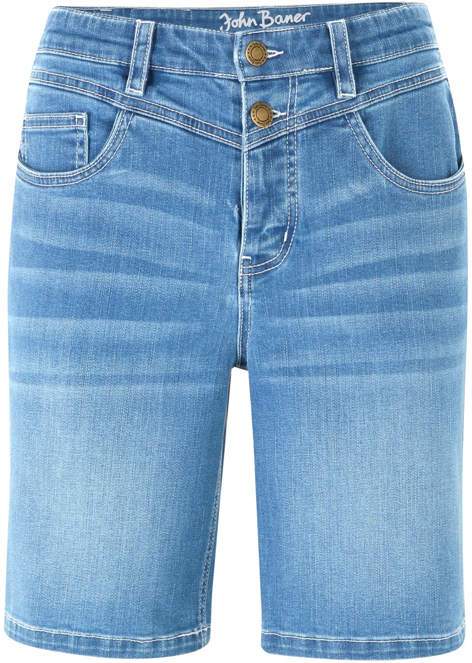 Bermuda en jean extensible