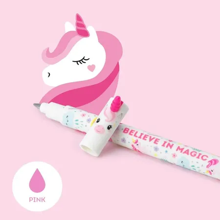 Legami Löschbarer Gelstift - Erasable Pen, rosa Einhorn