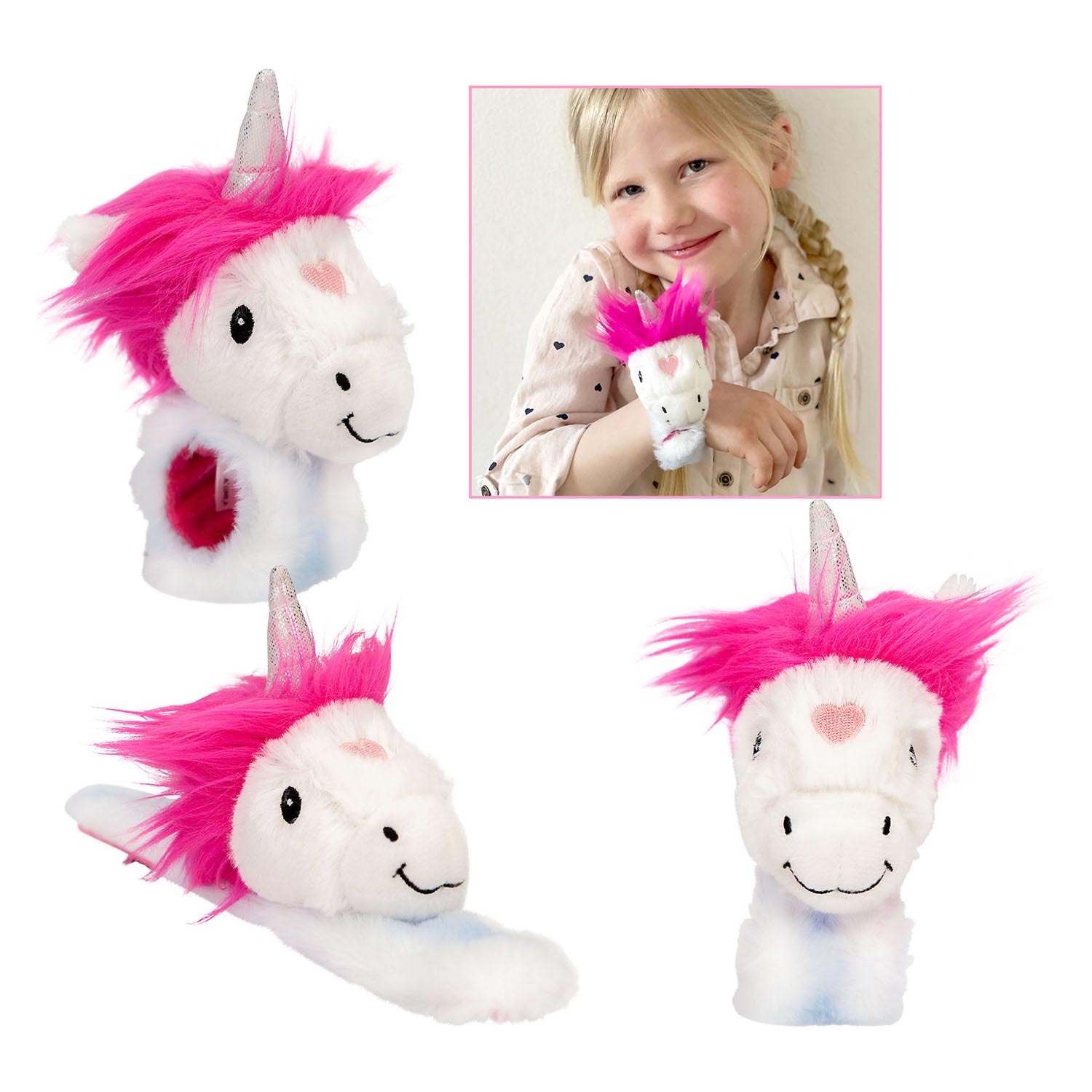 Princess Mimi Knuffel Klaparmband - Eenhoorn