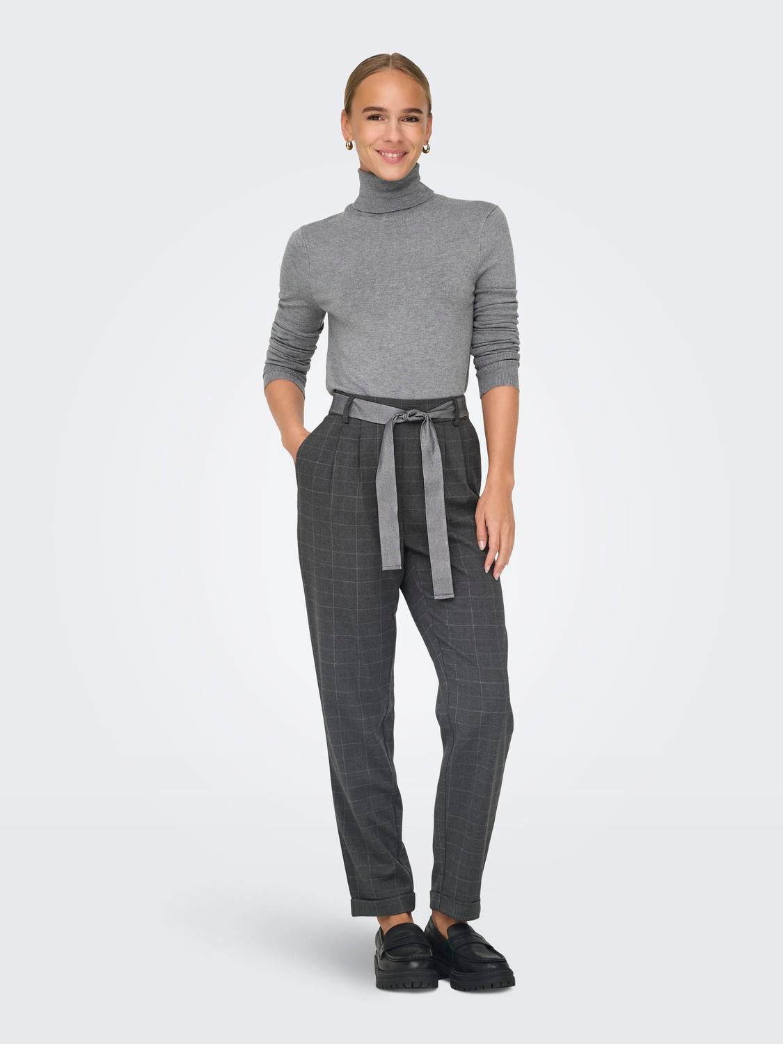 ONLVENICE Strickpullover Light Grey Melange