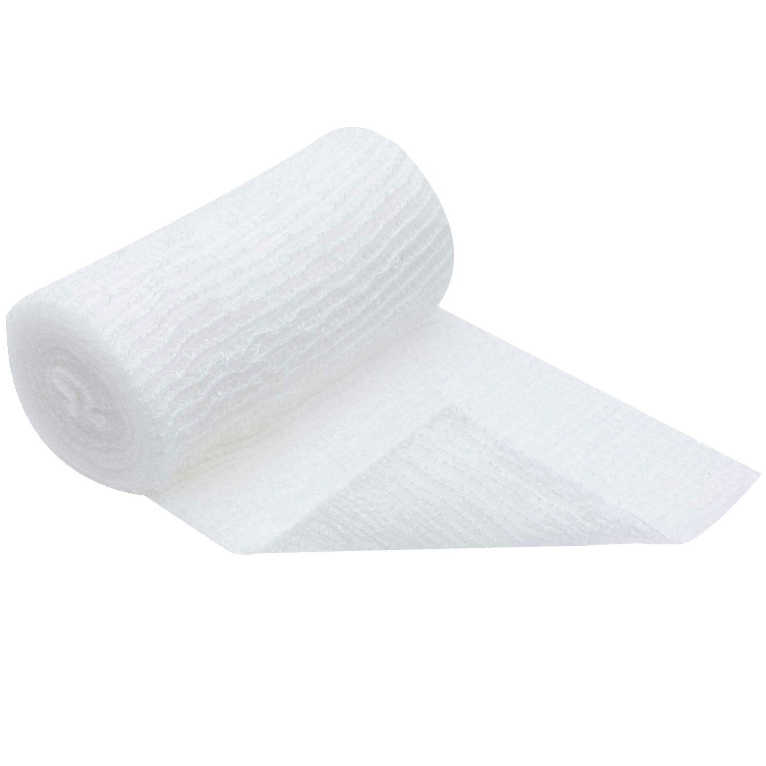 DracoElfi elatische Fisxierbinde 8 cm x 4 m cellophaniert