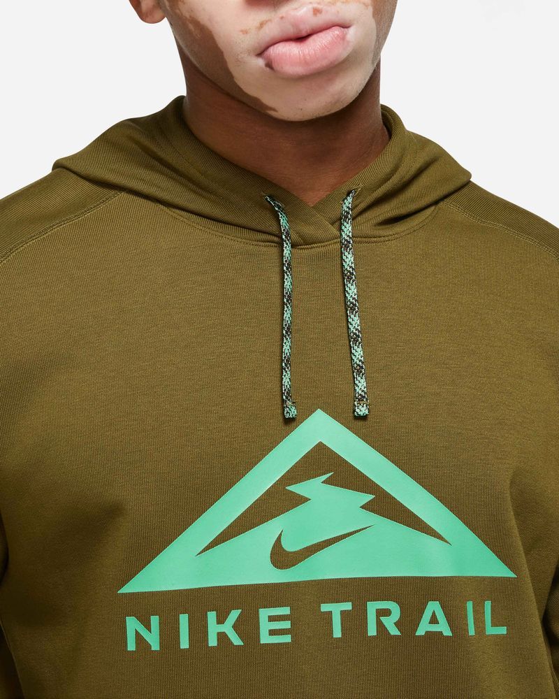 Sweat à capuche de trail Nike Trail Vert pour homme