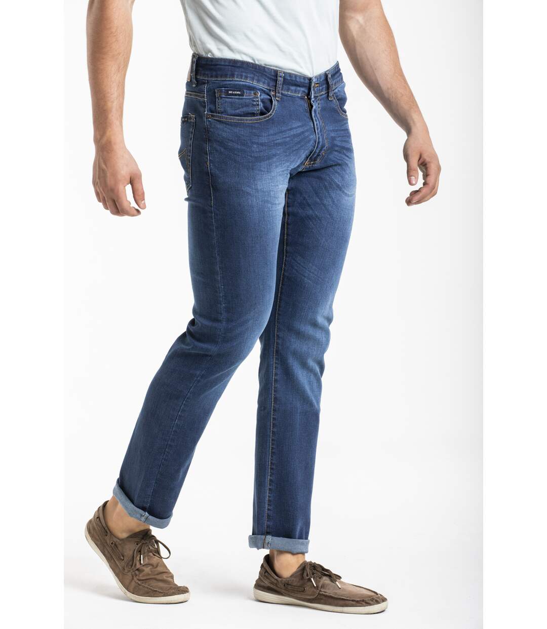 Jeans stretch RL70 Fibreflex® coupe droite confort brossé LUNO DENIM