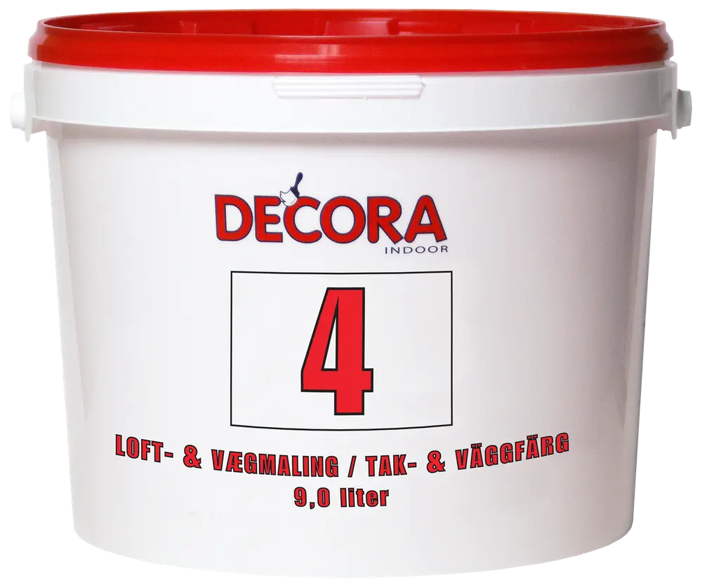 Decora Vægmaling 9 L glans 4 - hvid