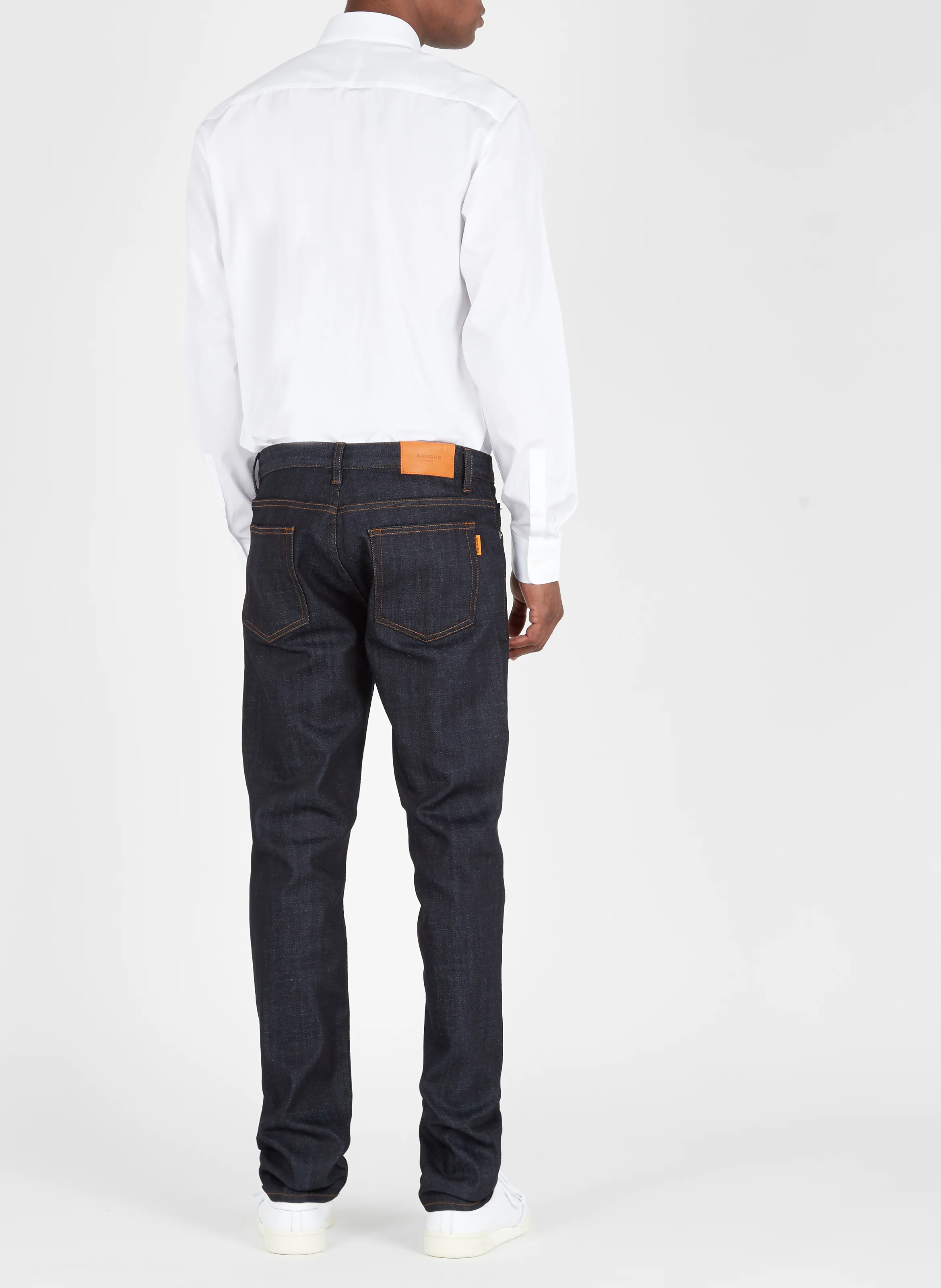 Jean droit en coton | Bleu